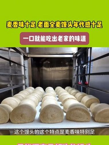 老面全麦馒头,年代感十足,一口吃出老家味道 老家味道 馒头 车间实拍