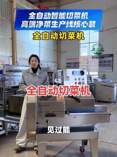 见过能撑起整条高端净菜生产线的全自动切菜机吗?#净菜加工设备 #切菜机 #净菜 #清洗机 