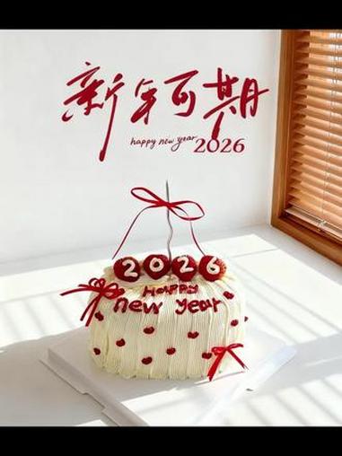 2026新年快乐|被这些高颜值蛋糕治愈了 2026,从被蛋糕甜到的瞬间开始?#2025怪不