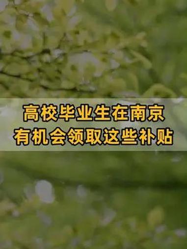 在南京的高校毕业生,有机会领取这些补贴!赶紧来看~ 毕业生补贴 南京补贴 租房补贴 宁青驿