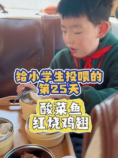 给小学生投喂第三期第25集!|今日食谱:酸菜鱼、红烧鸡翅!美食分享 日常投喂 小学生午餐 