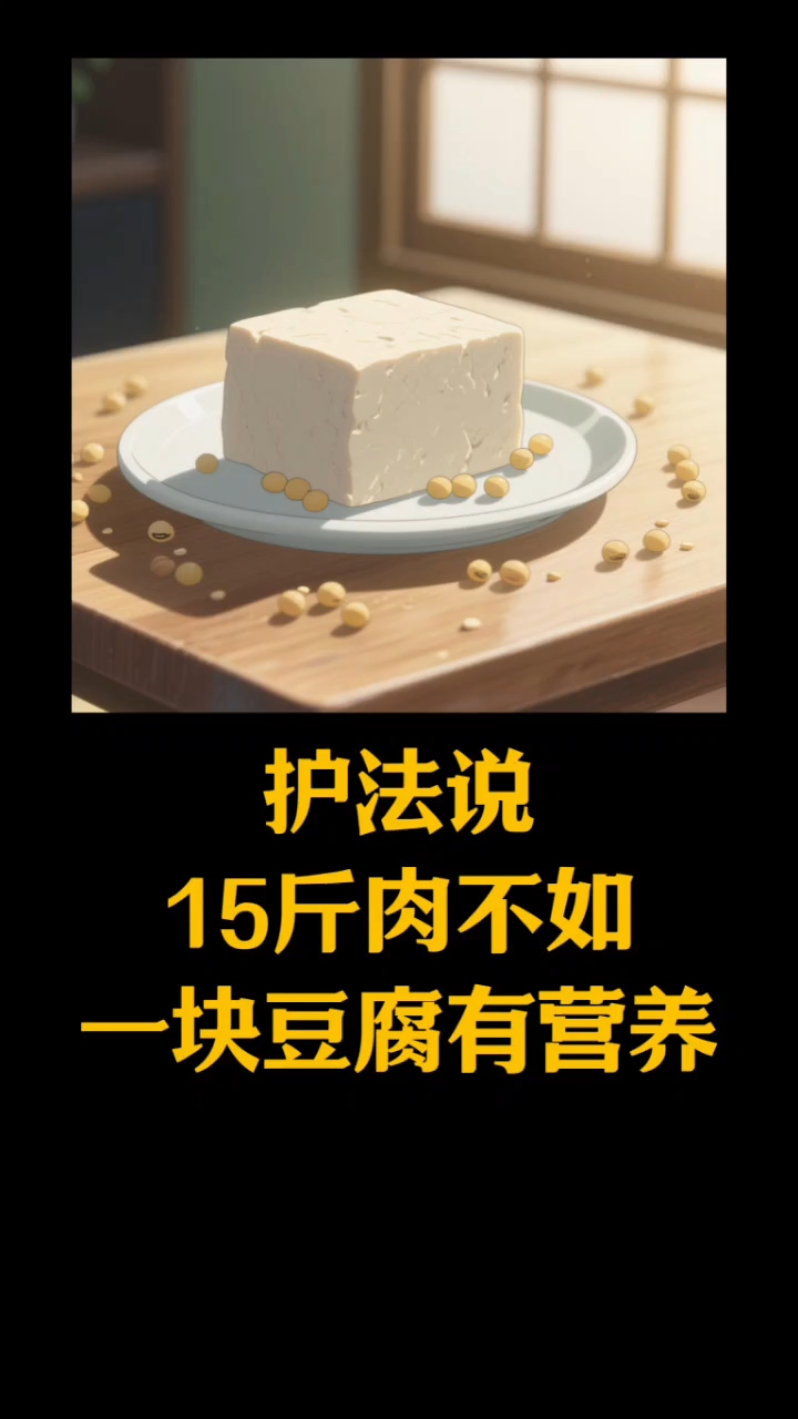 15斤肉不如一块豆腐有营养