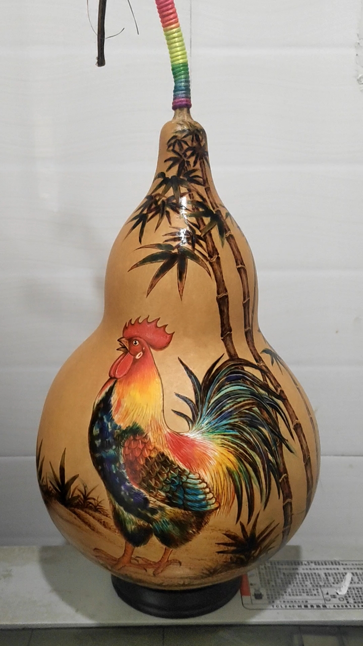 葫芦烙画大公鸡