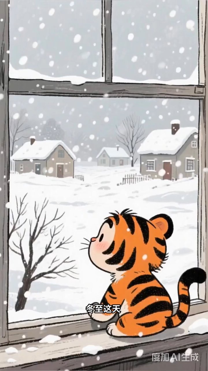 小老虎冬至包饺子，甜咸惊喜暖全家