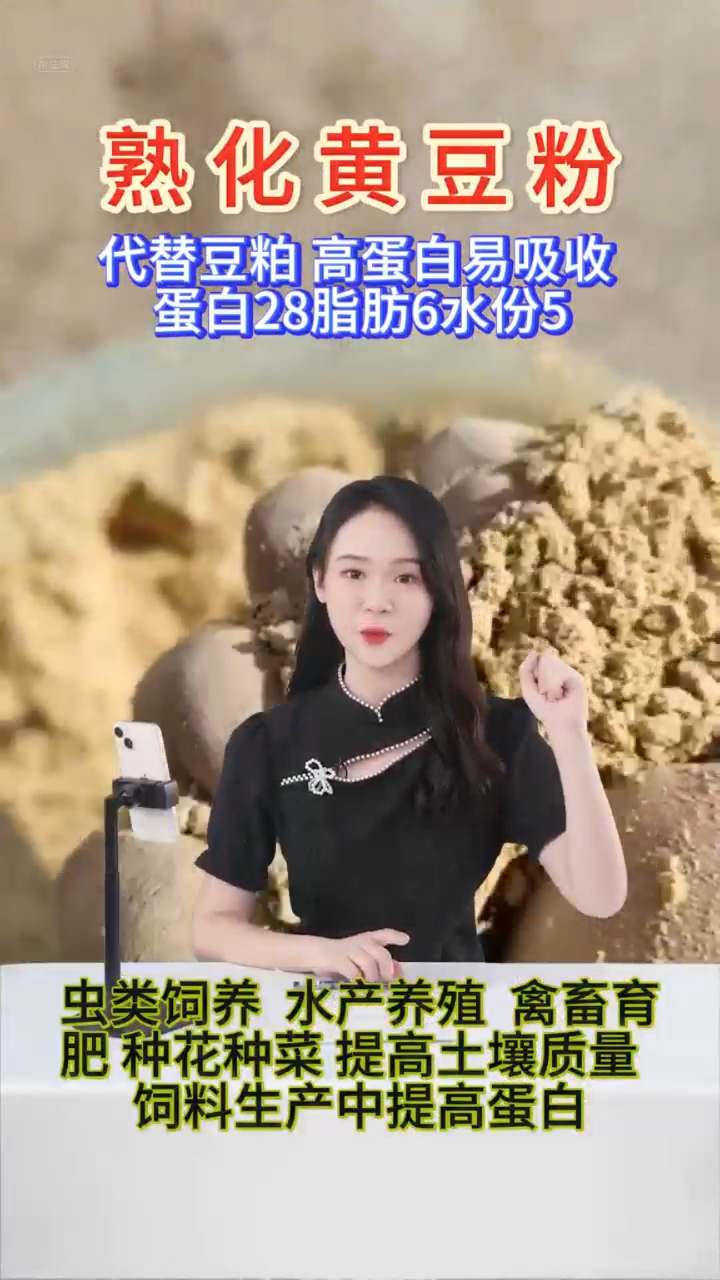 豆粕替代品  熟化黄豆粉
