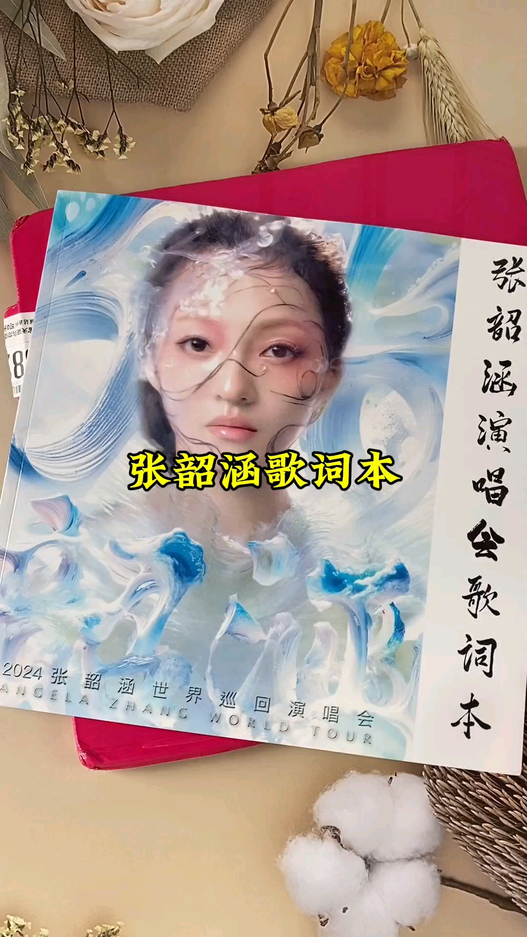 张韶涵演唱会歌词本【56首】覆膜防水不褪色,大容量,高清图