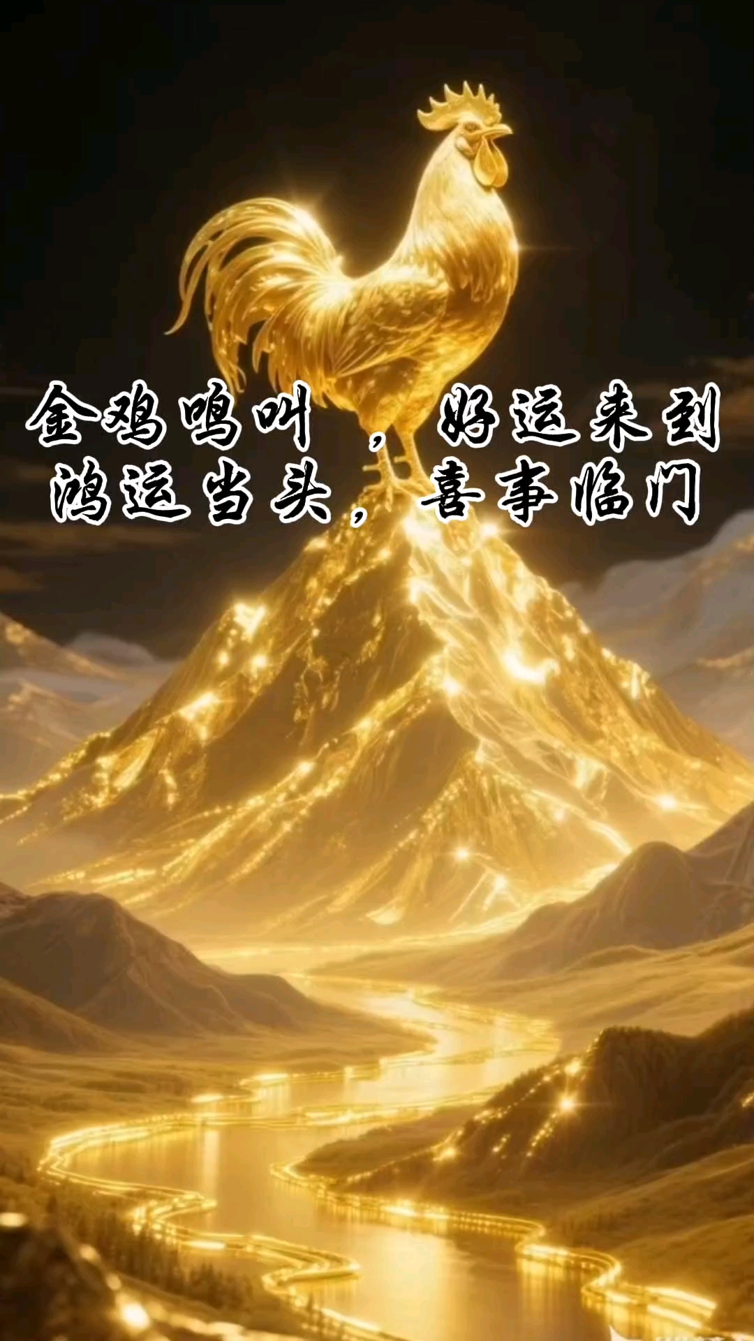 金鸡叫,好运到