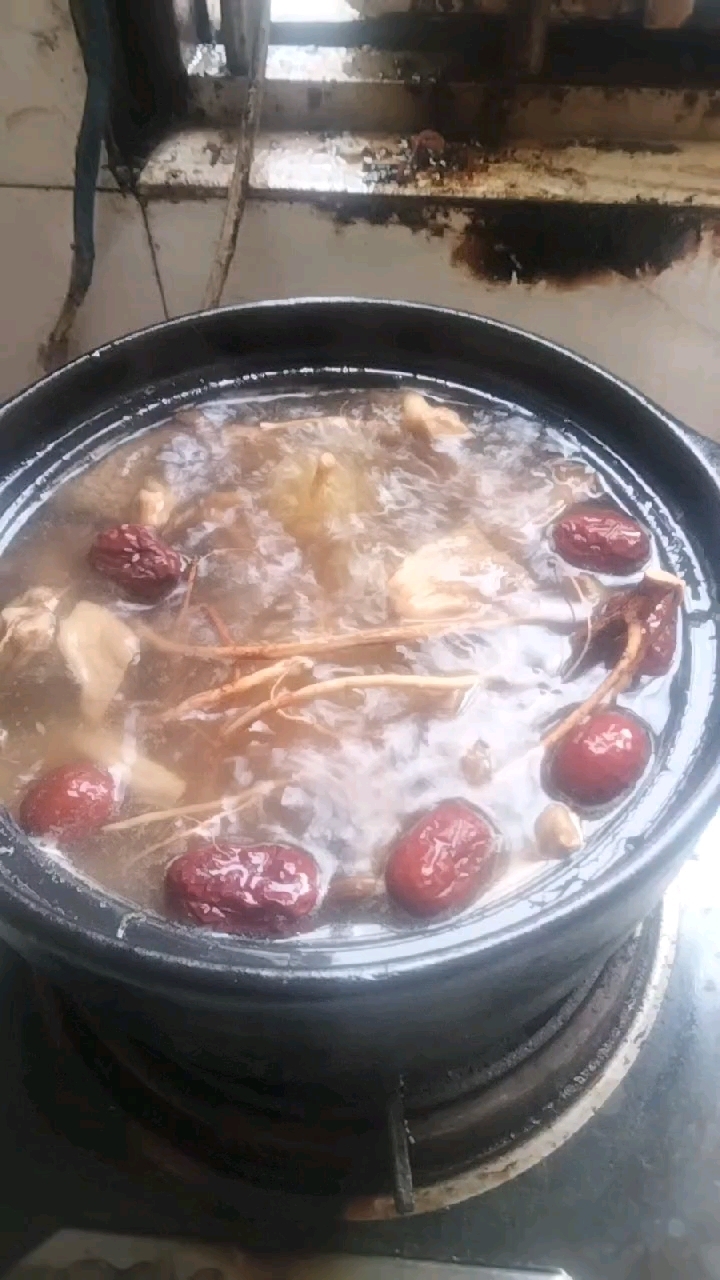 煲个汤排骨红枣鹿茸菇五指毛桃