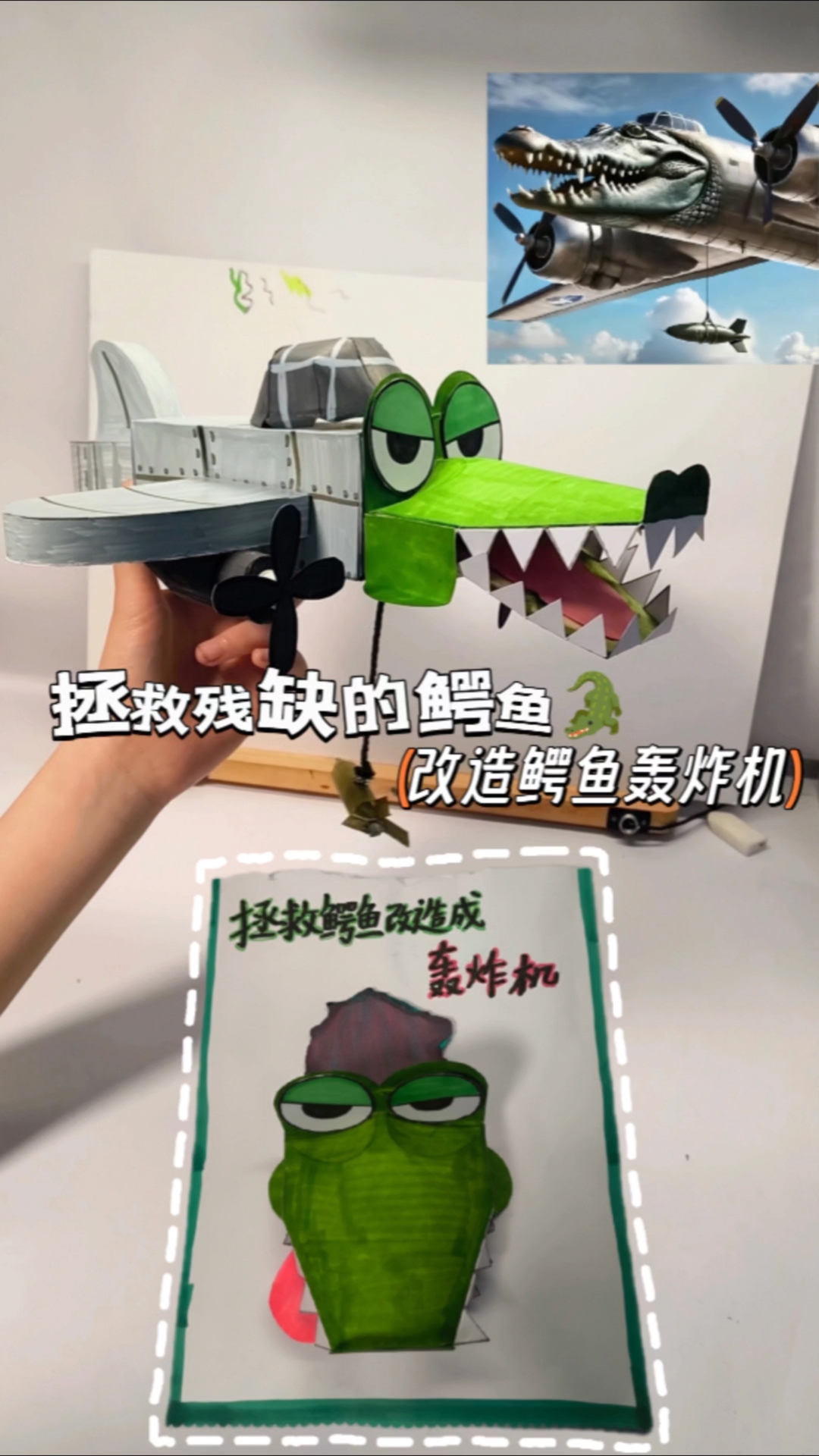 我设计了鳄鱼轰炸机的盲袋