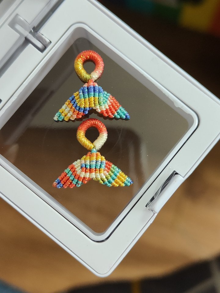 鱼尾可以做耳环哟