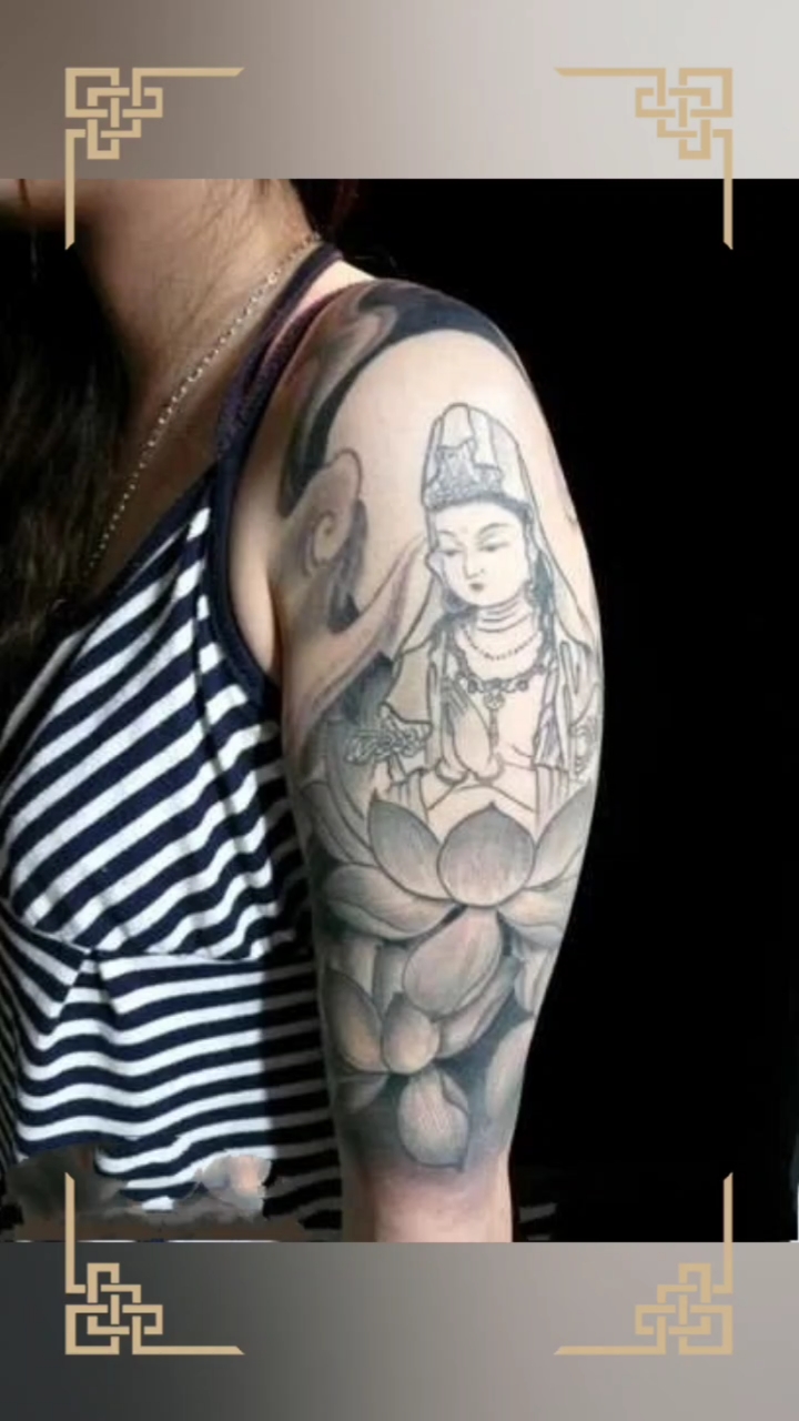 一组观世音菩萨纹身图案欣赏