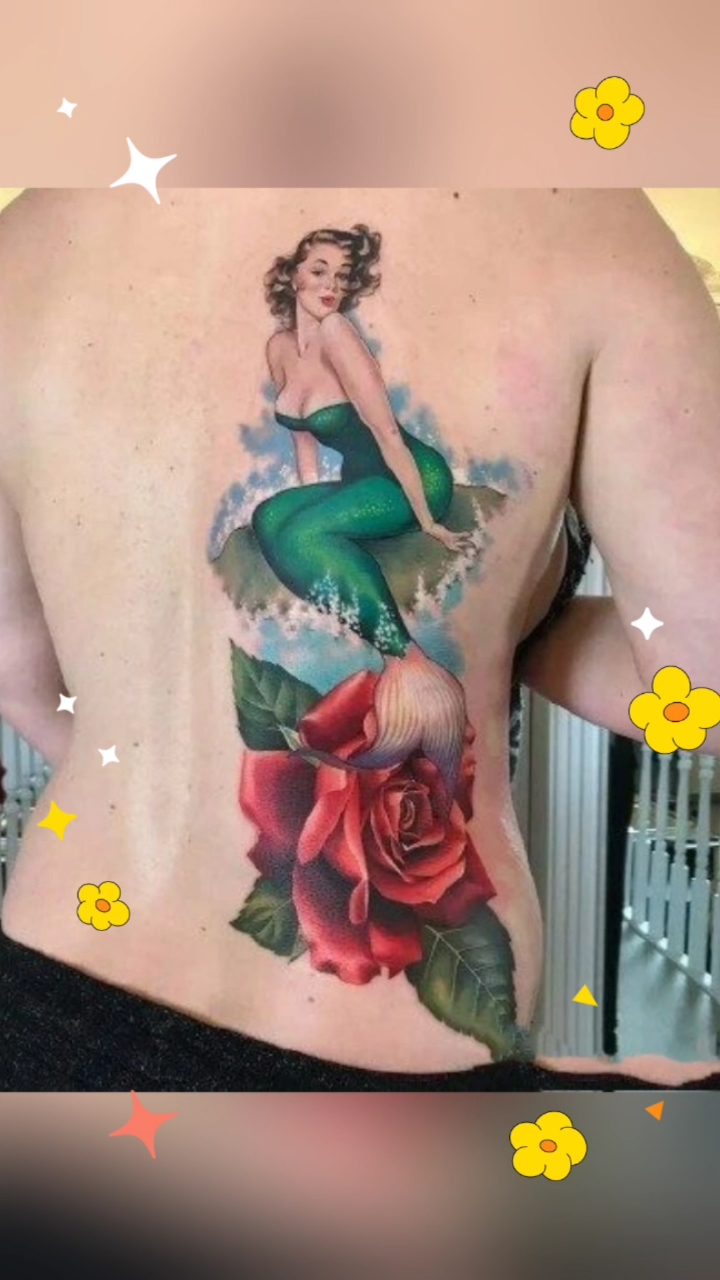 一组漂亮的美人鱼纹身图片欣赏