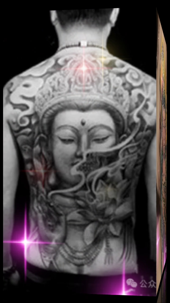 一组观世音菩萨纹身图片分享