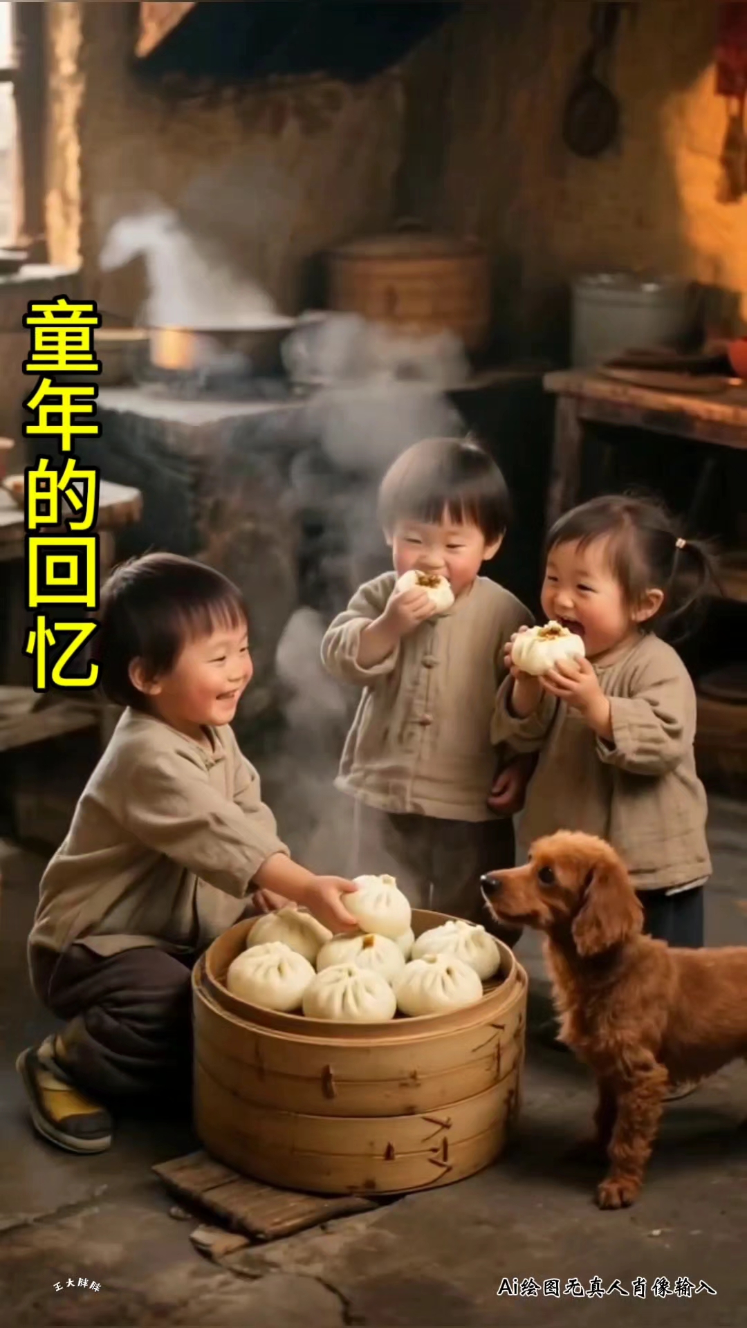 热气腾腾的包子熟啦