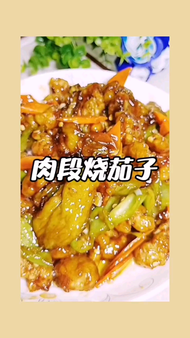 好吃的肉段烧茄子