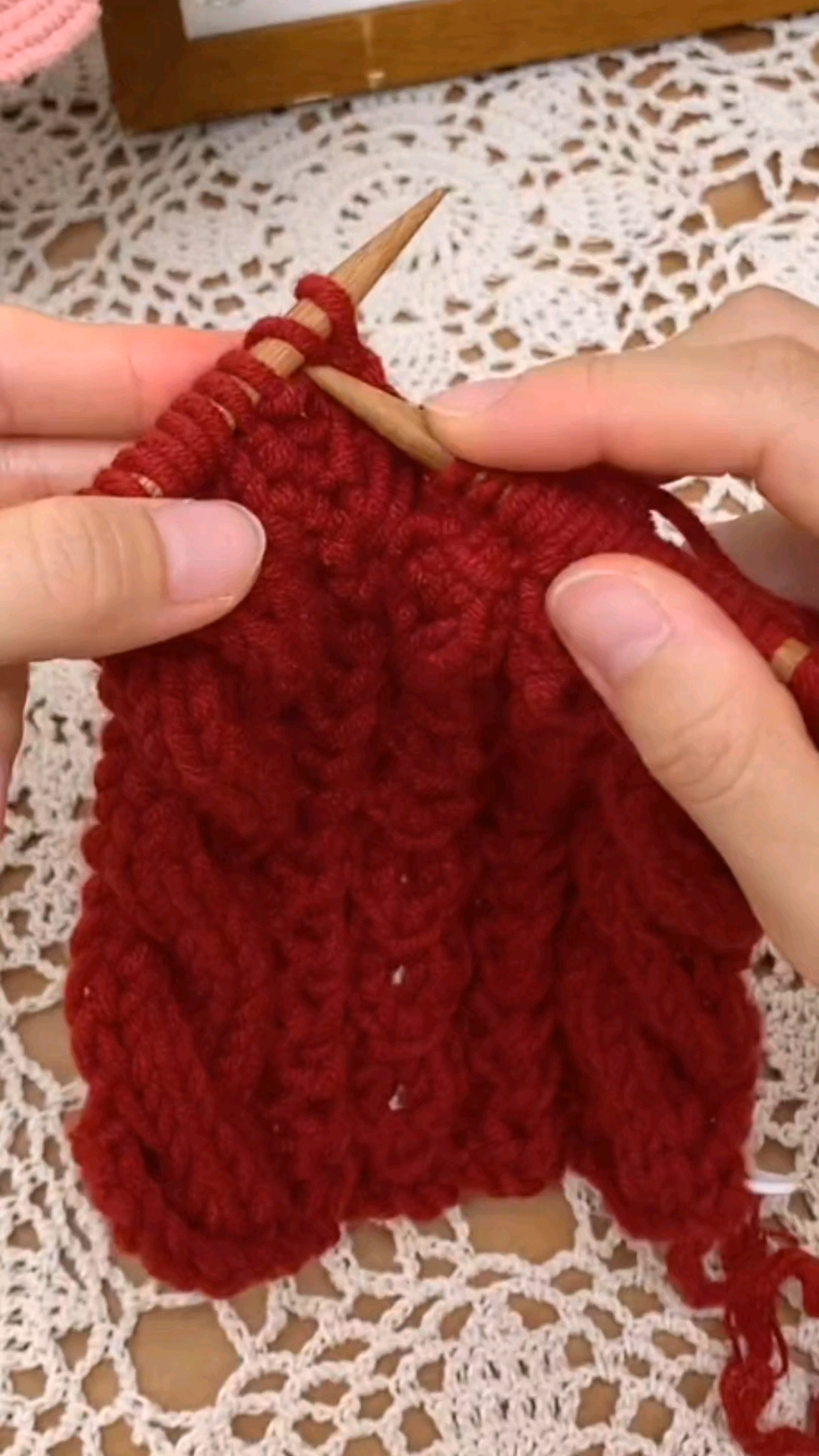 鱼骨针围巾钩织分享