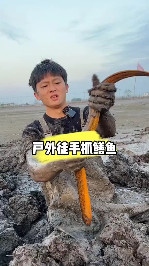 户外徒手抓鳝鱼回忆童年农村生活 #抓鱼了 #三农 #助农帮帮