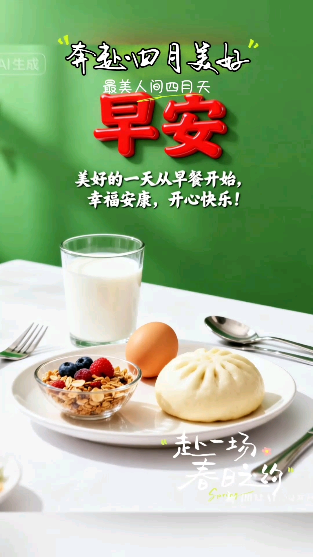 四月清晨,这顿早餐你敢说不吃?早安!