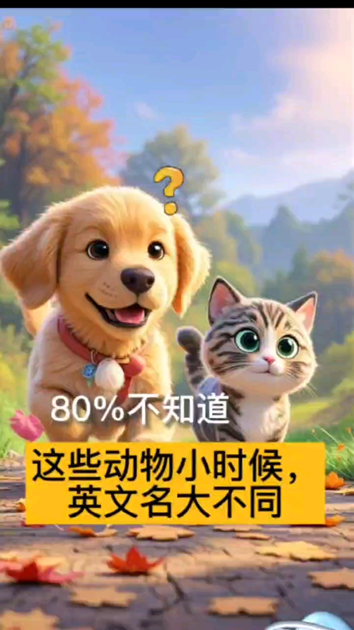 80%家长不知道!这些动物英文名小时候VS长大居然不同!