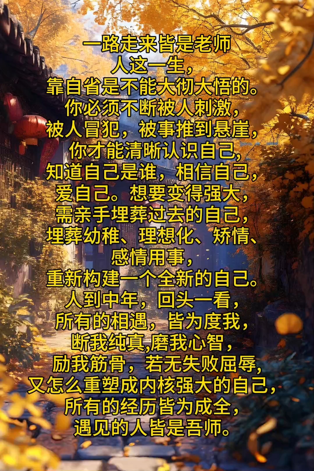 #人生导师语录# #心灵鸡汤分享# #自我成长感悟#