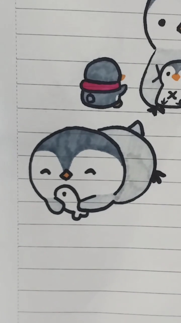 【企鹅简笔画七】