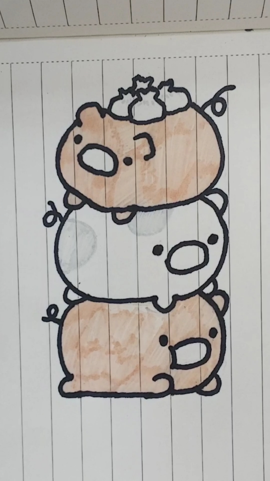 【小猪包子简笔画】