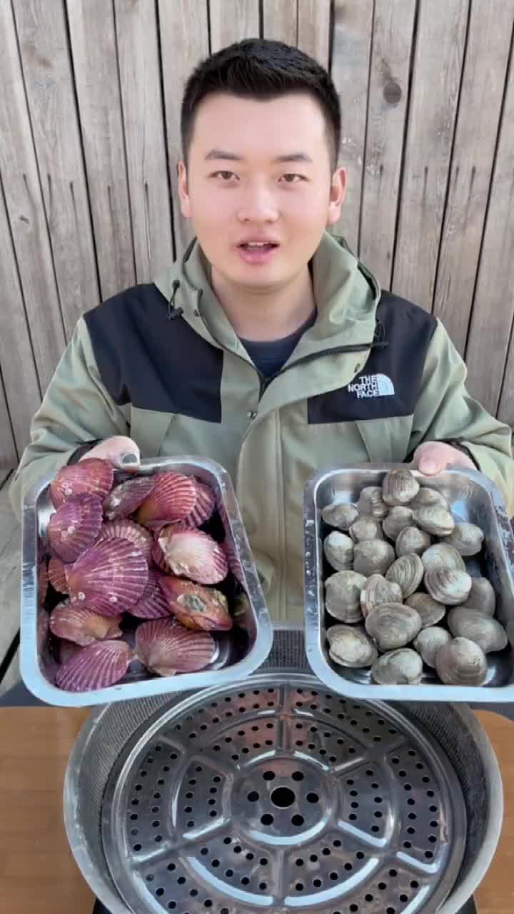清蒸贝类海鲜的做法,20秒学会技巧又肥又嫩