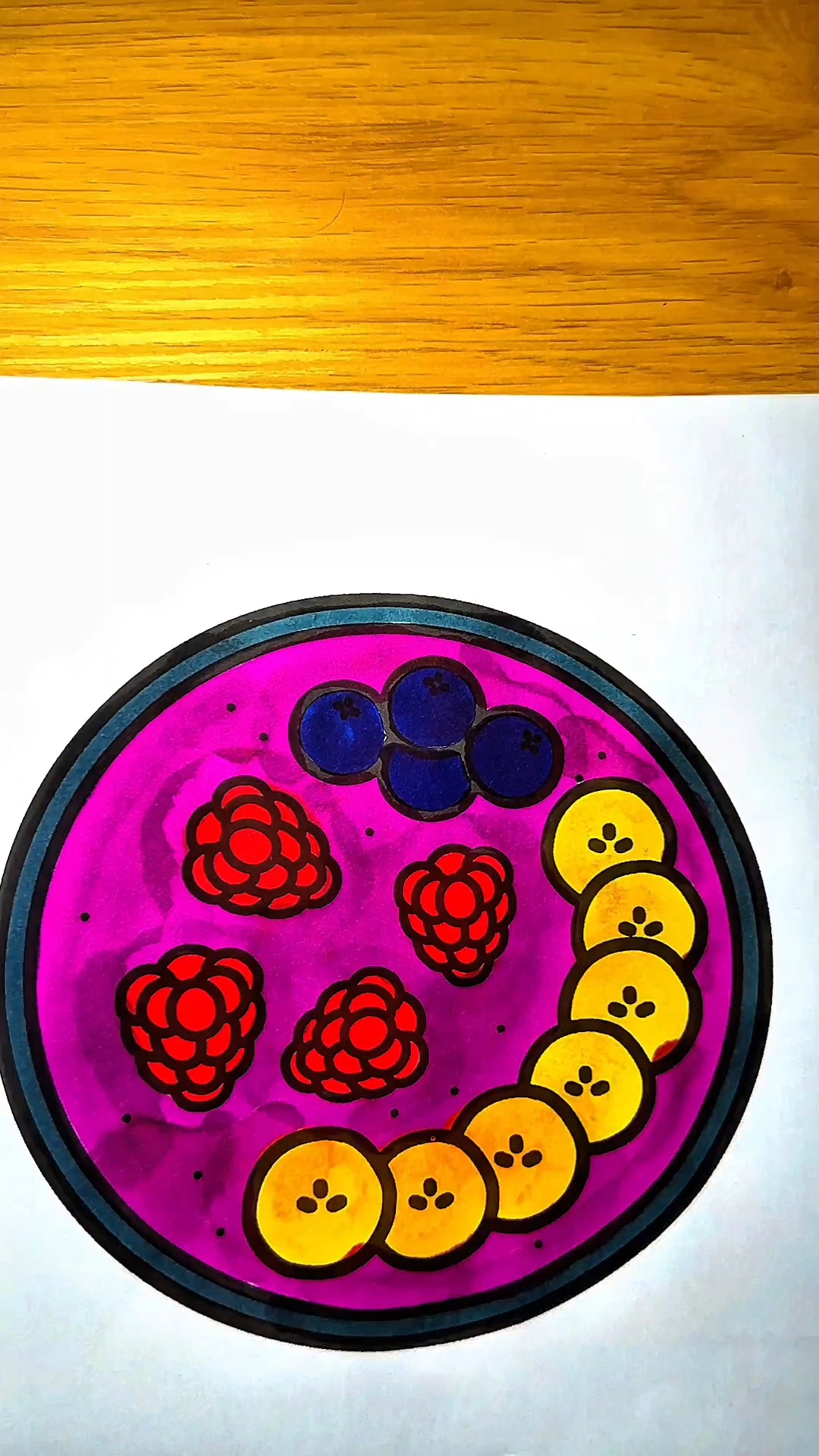 水果沙拉治愈涂色 #解压  #绘画  #声控