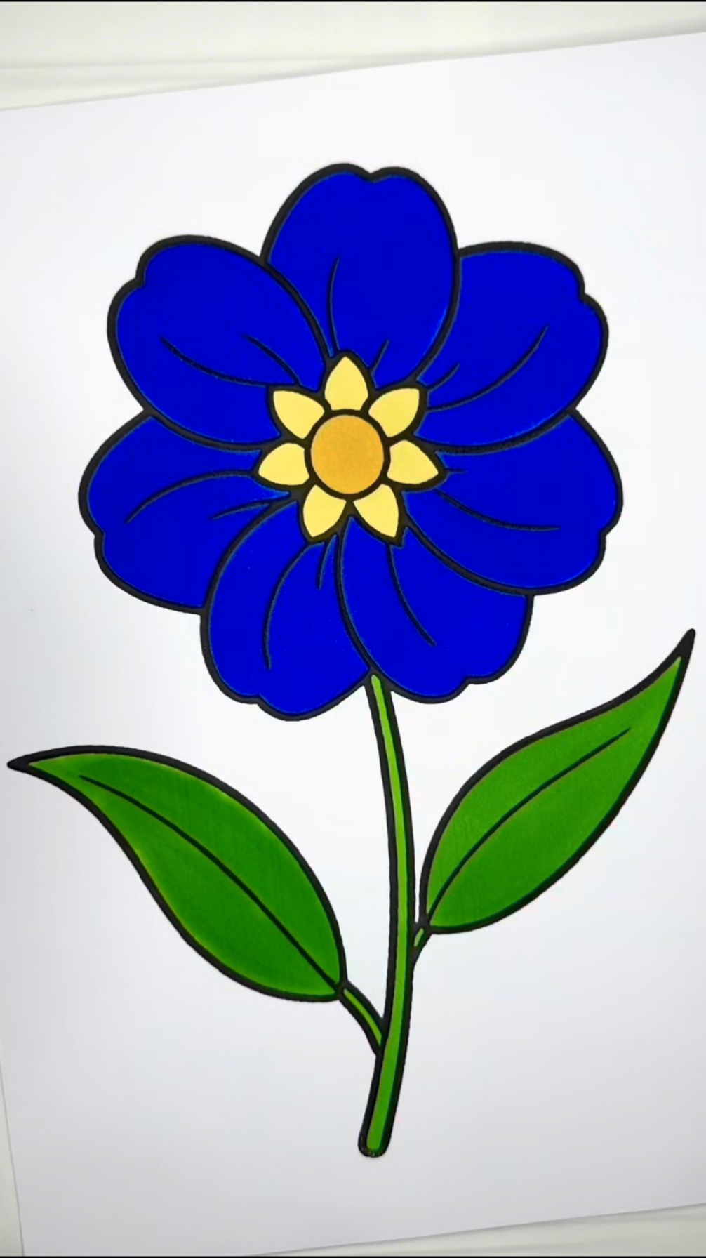 戴手套画花卉简笔画,超细致! #简笔画 #花卉绿植