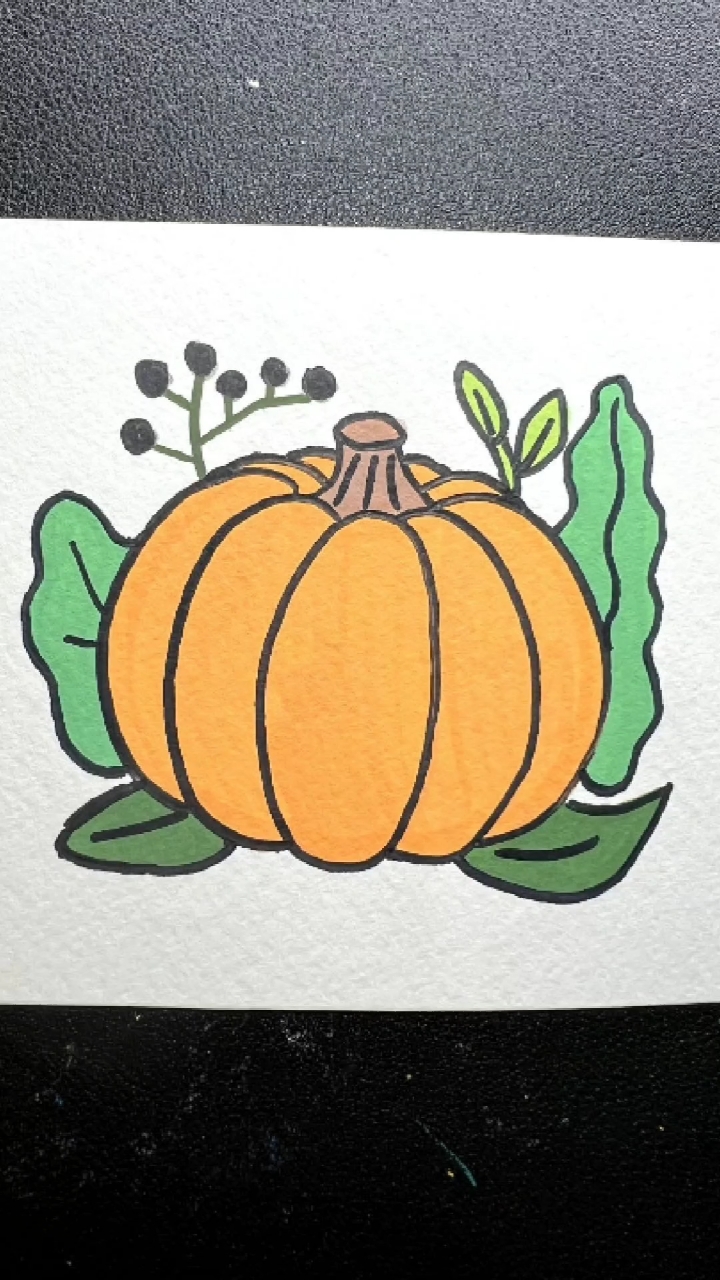 超简单!教你画这可爱的蔬菜简笔画 #简笔画教程 #绘画过程