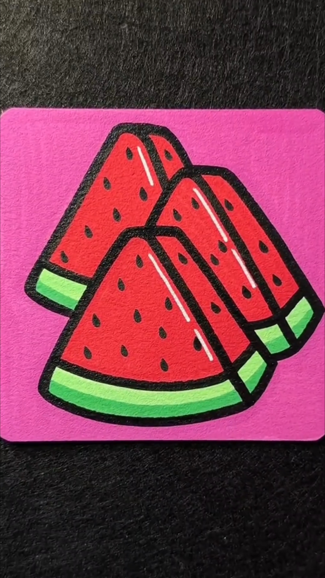 西瓜| #沉浸式 #画画 #涂色