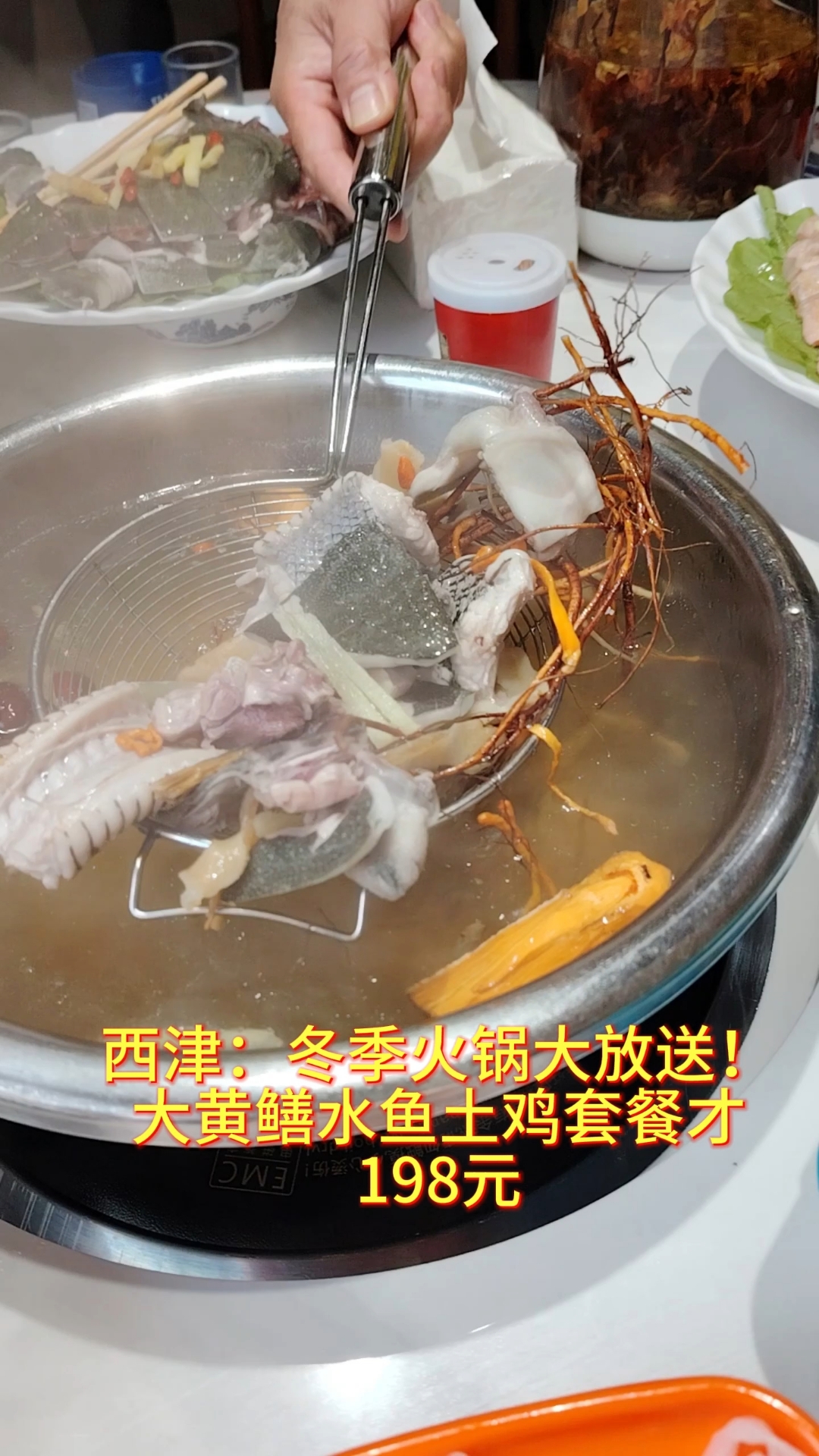 西津:冬季火锅大放送!大黄鳝水鱼土鸡套餐才198元