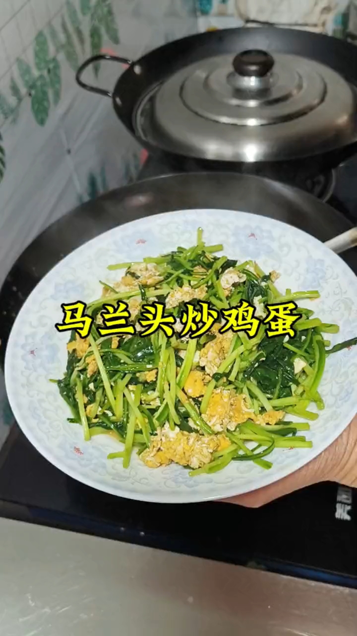 马兰头炒鸡蛋,估计你没吃过