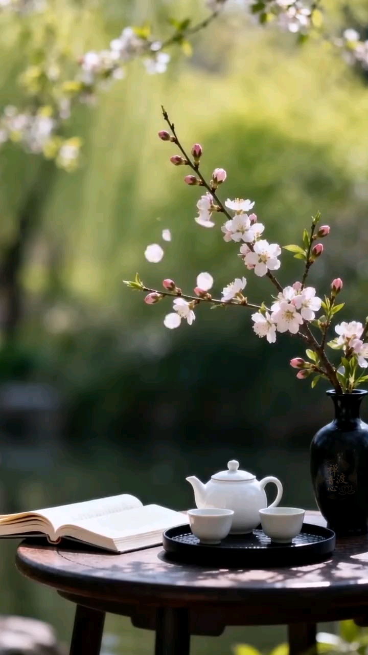 金水之音,聚气凝神#山茶花茶香##白鸡冠品茶##忘山民宿静坐#