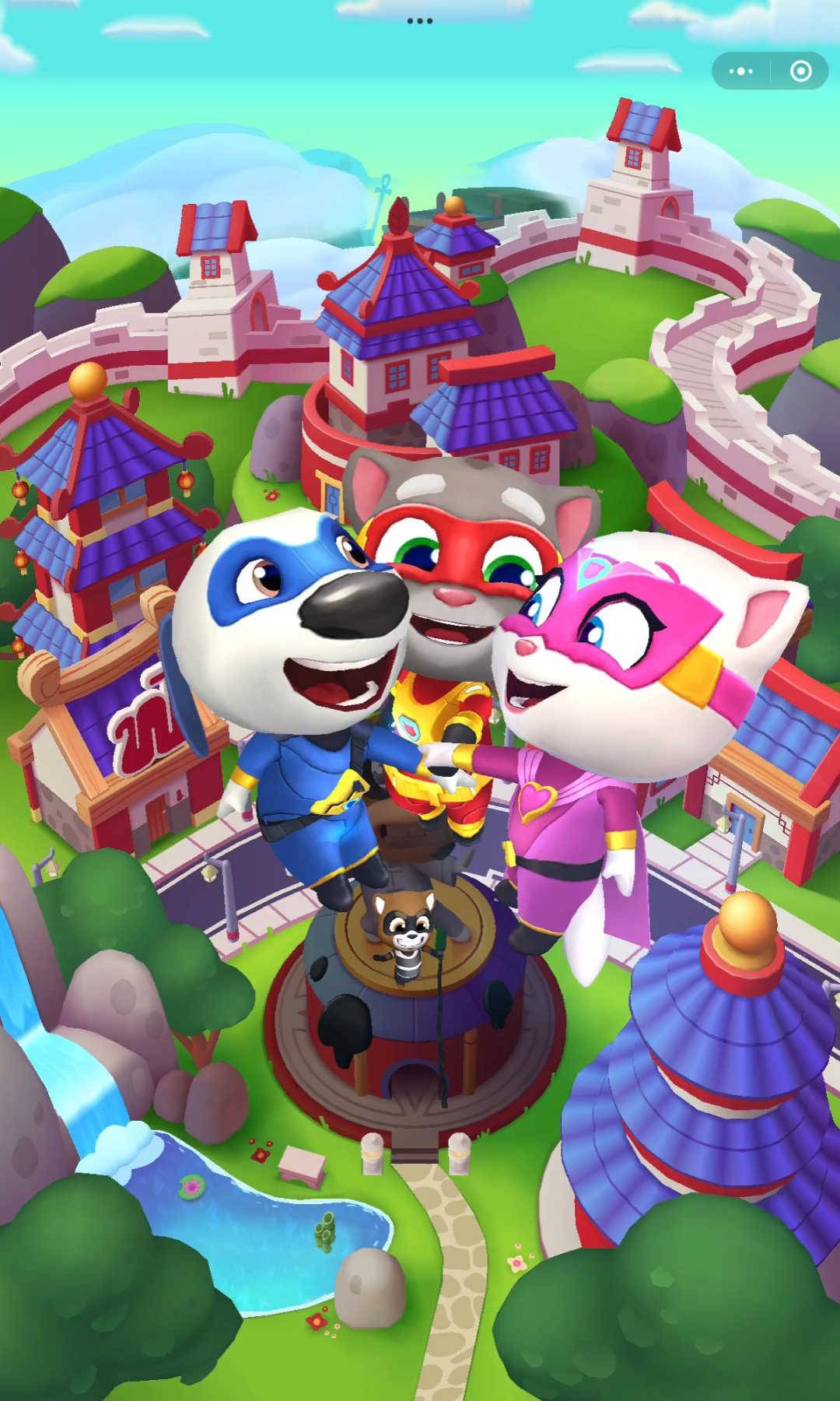 汤姆猫英雄跑酷打大BOSS2。