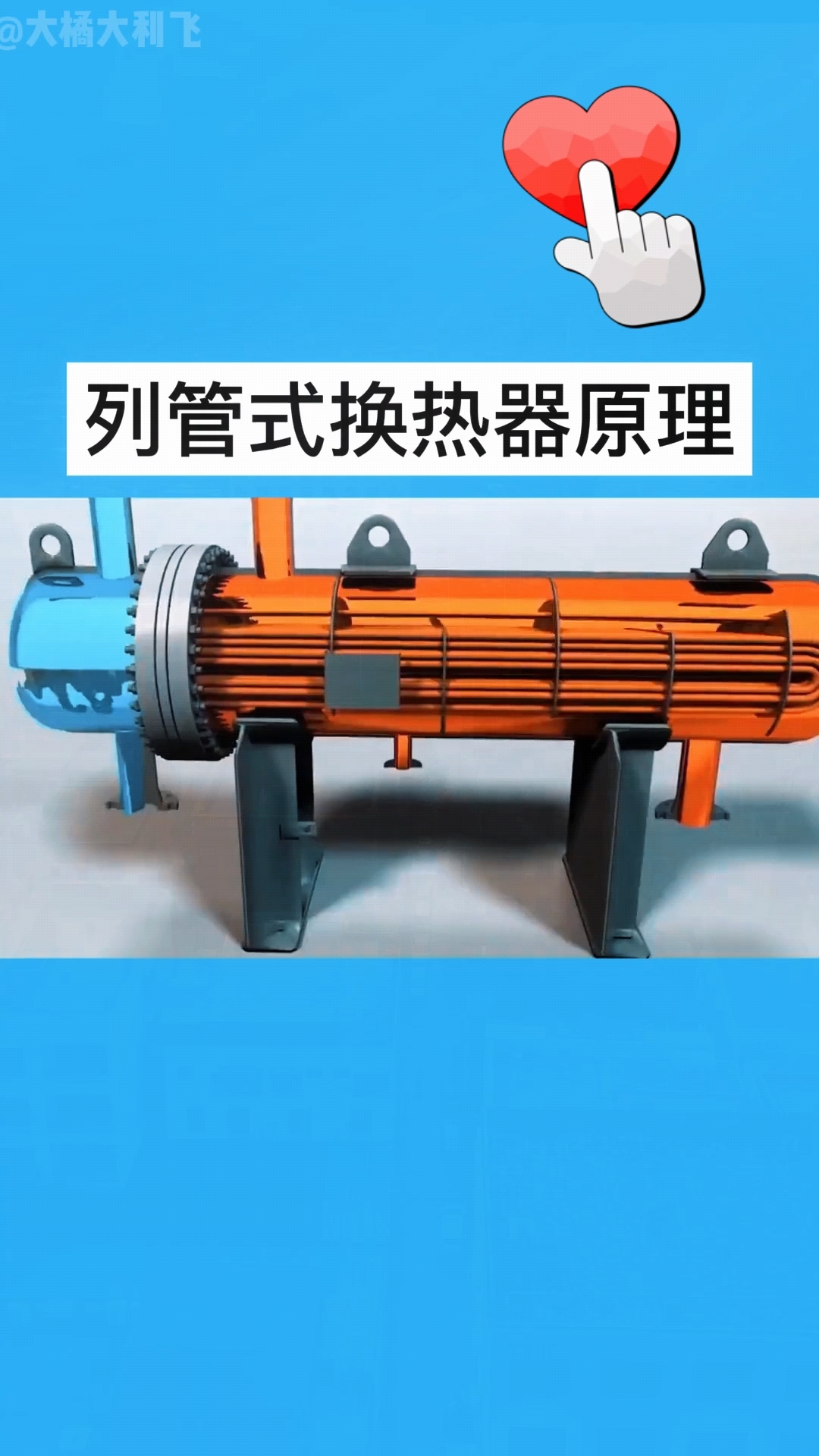 列管式换热器原理详解，秒懂高效换热过程。#换热器# #化工# #工作原理# #科普#