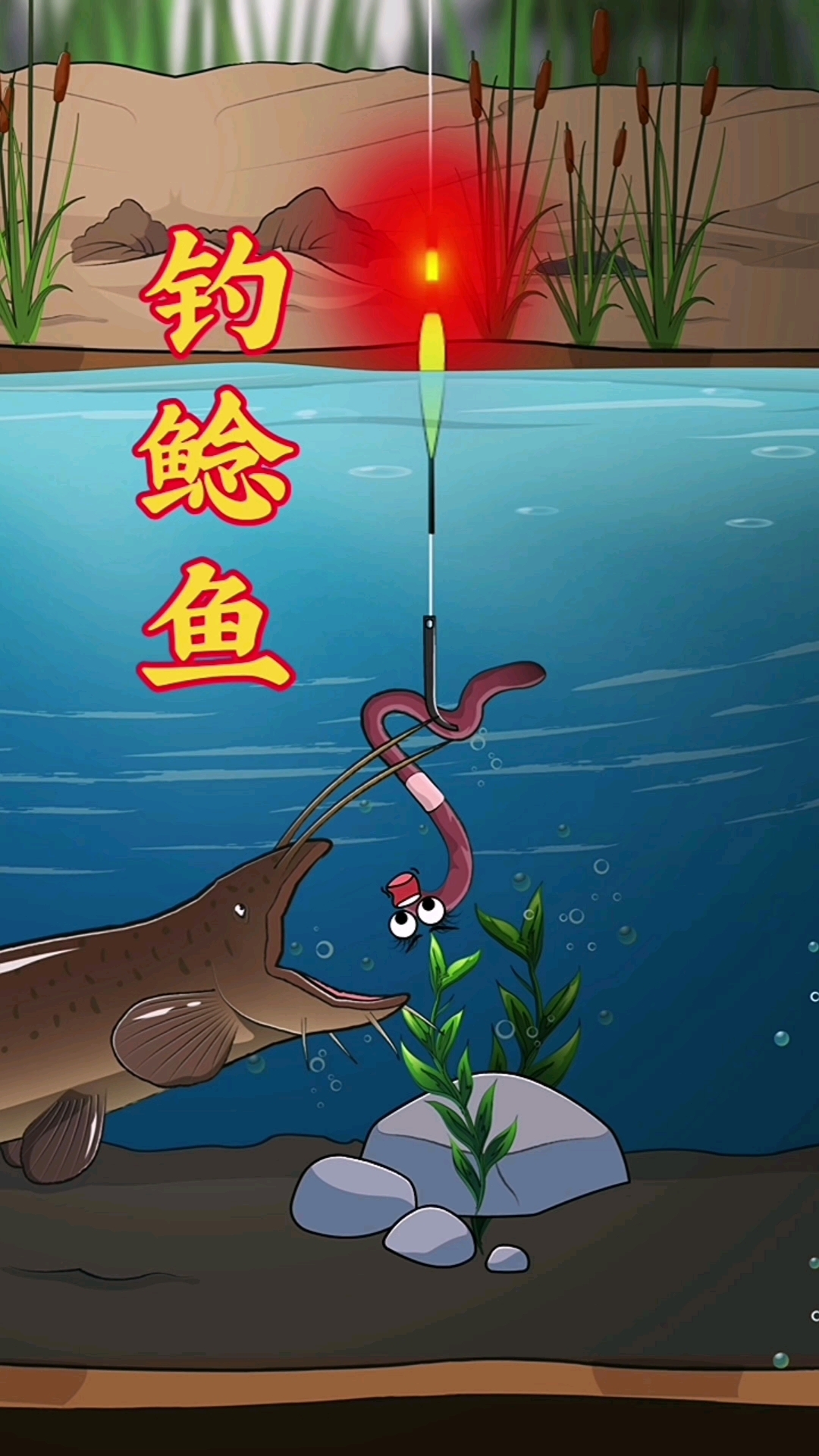 鲶鱼都有趋光性!晚上钓鱼效果显著!
