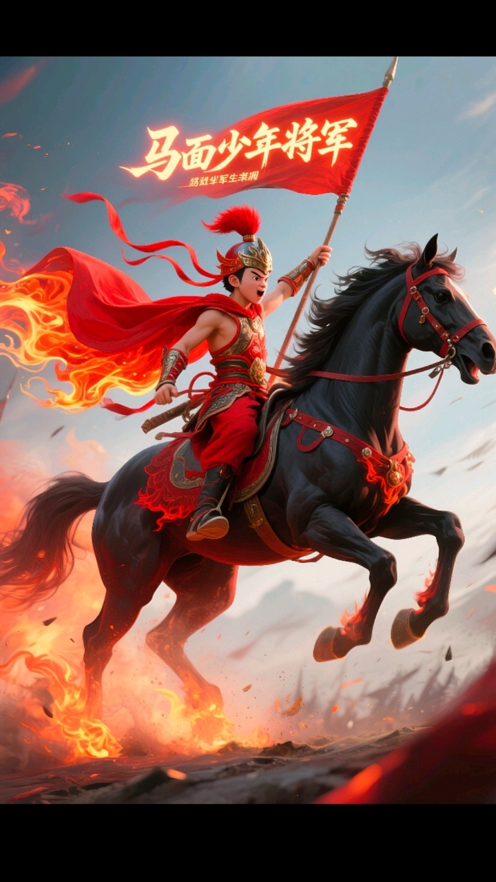 威武霸气马面少年将军,哪吒生肖头像