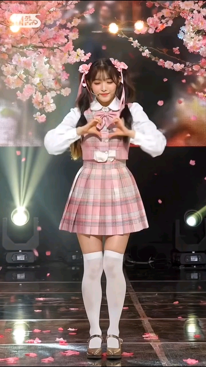 ai创作15岁美少女跳《恋爱幸运曲奇》,这套JK穿搭多少分?