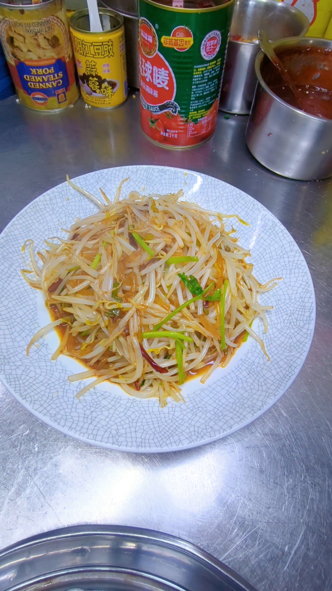 豆芽炒粉