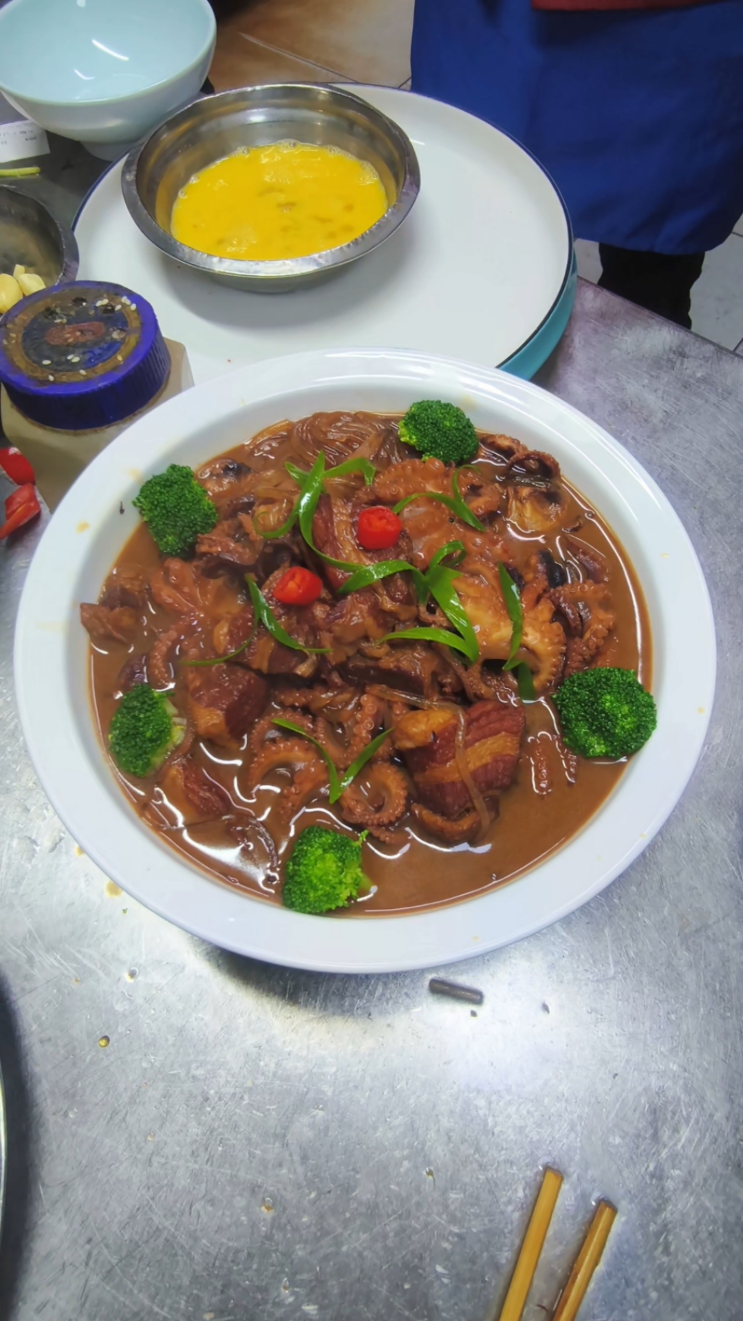 红烧肉炖八爪鱼