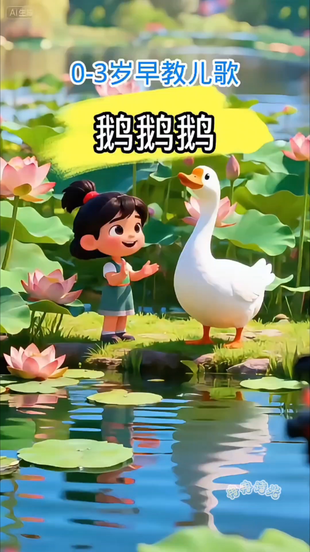 0-3岁早教益智儿歌《鹅鹅鹅》
