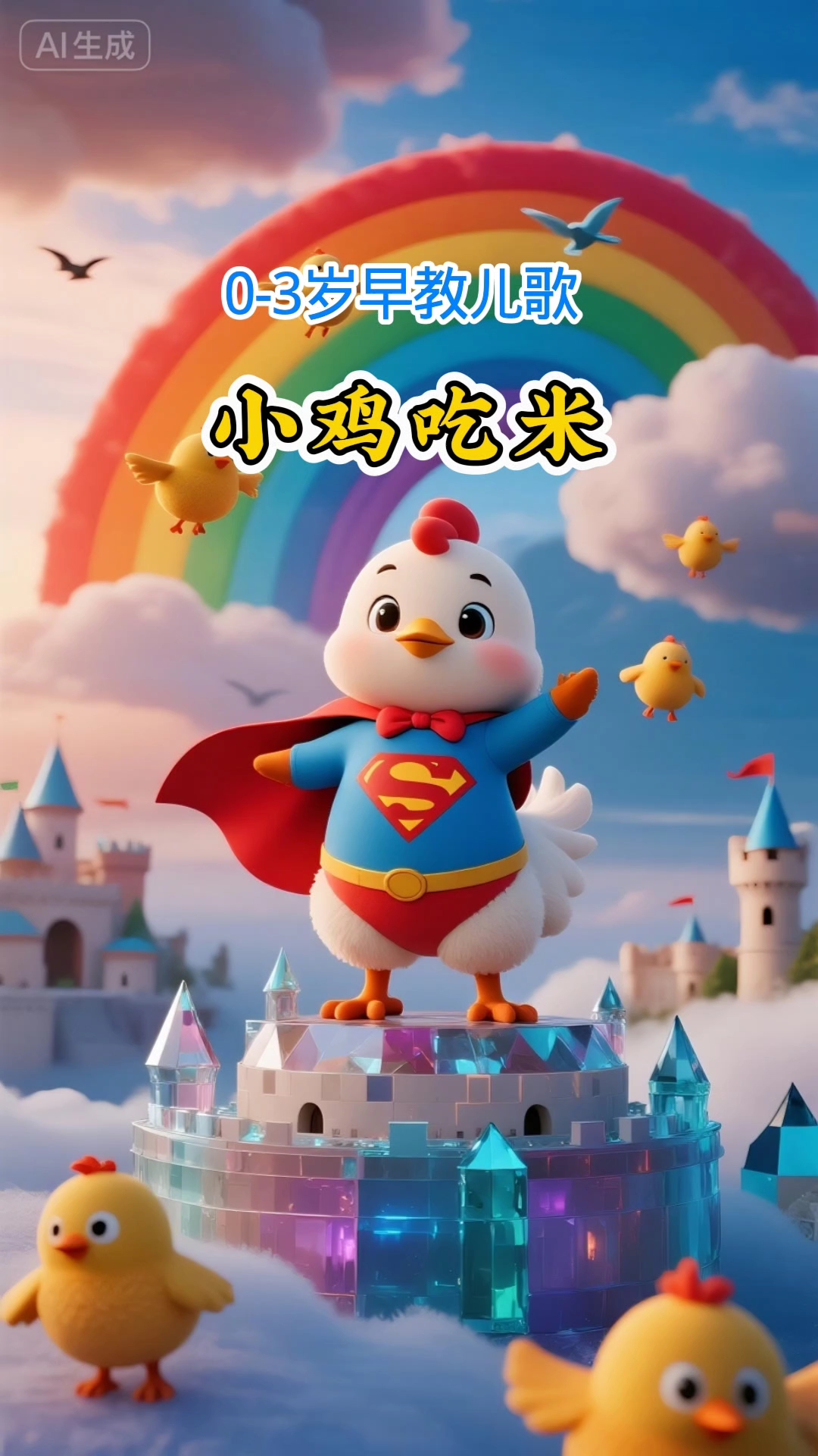 《小鸡吃米》儿歌来啦！0-3岁宝宝快看~