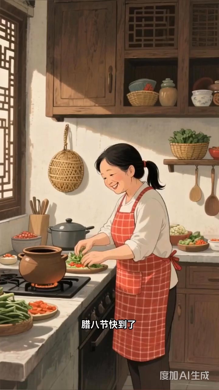 腊八粥香飘满屋,腊八蒜绿透瓶来