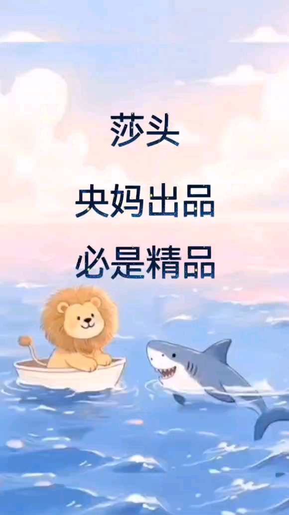 【莎头】跟着央妈走肯定错不了!小狮子和小鲨鱼的故事也太好品了