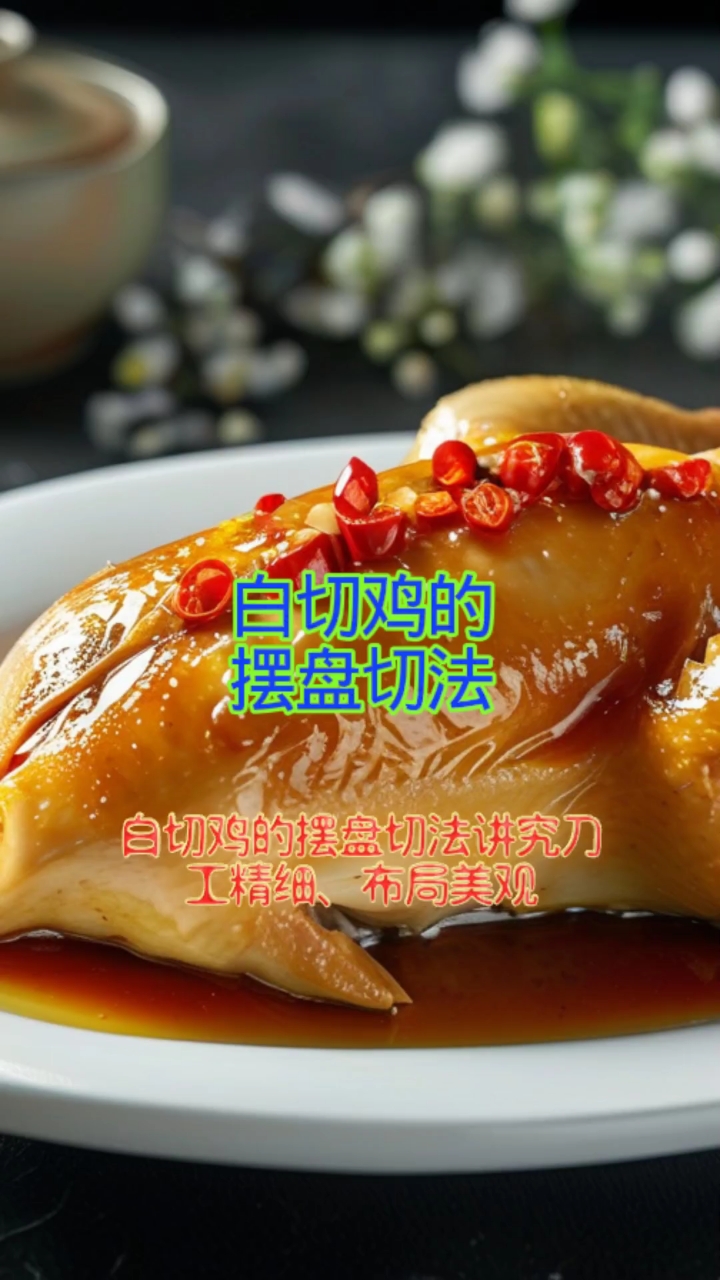 白切鸡摆盘切法