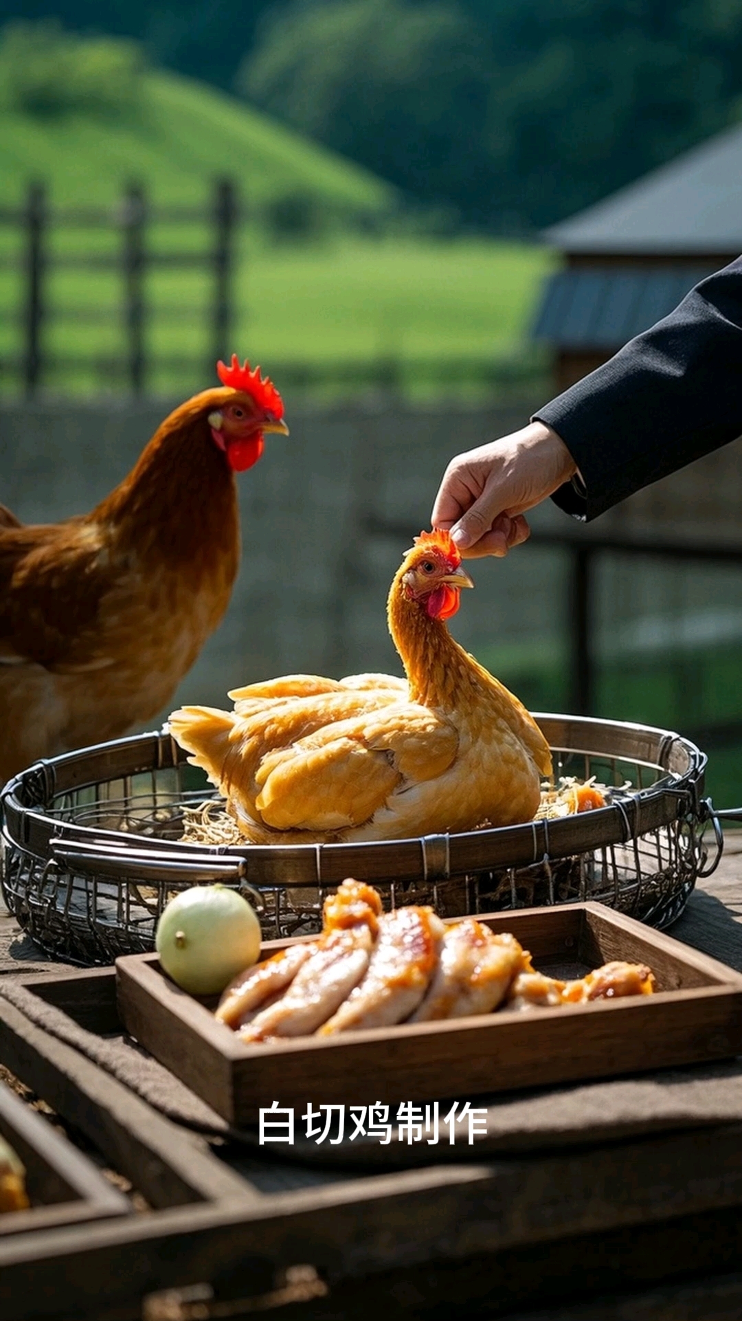 岸乡私房菜白切鸡制作过程,精致美食使人快乐!