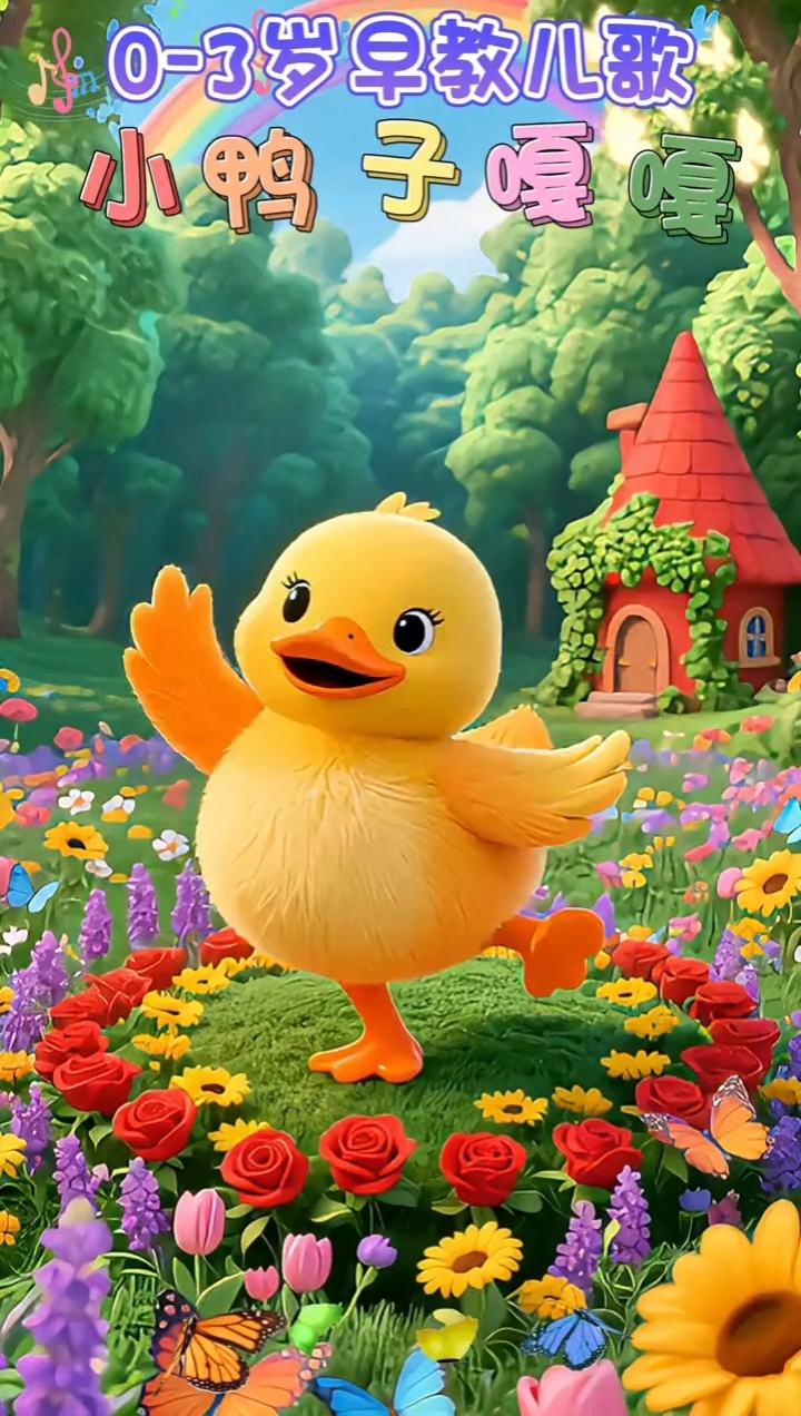早教儿歌《小鸭子嘎嘎嘎》
