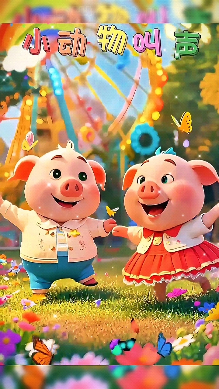 早教儿歌连续播放《小动物叫声》《小鸭子嘎嘎嘎》《小猫怎么叫》