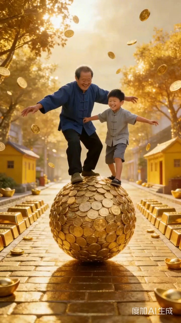 金色之路，财源滚滚，好运连连